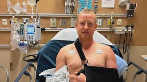 Cyclist survives high-speed collision with bear