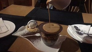 Why not satisfy your Cravings with the Perfect combination of overly poured, salted caramel sauce and walnut brownie. The taste one can never get enough of.