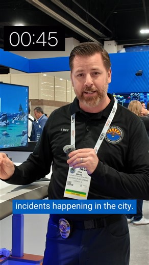 Real-Time Crime Center (#RTCC) success in action! Hear from Detective Ward of the Glendale Police Department - Arizona as he walks how to use the system for efficiency in under 60 seconds. Direct insights on smarter, safer operations: https://bit.ly/3L16qiF. #IACP2025 #LawEnforcement #PublicSafety | Motorola Solutions