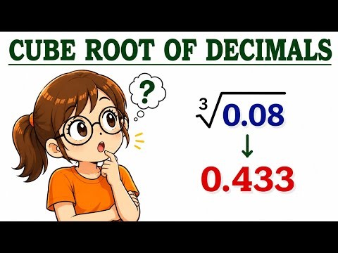 Cube Root of Decimals Without Calculator | Fast Mental Math Trick