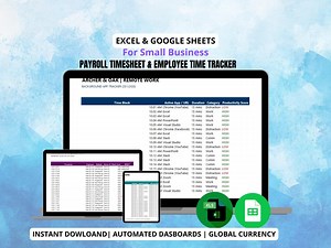 Payroll Timesheet & Employee Time Tracker | Hourly Pay Calculator Spreadsheet | Work Hours Log | Overtime and Shift Pay Tool - Etsy Canada