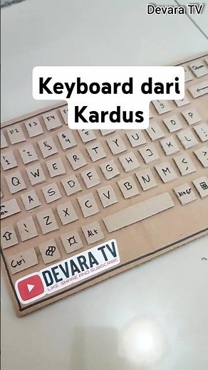Check out this DIY Computer Keyboard Craft from Cardboard! #craft #keyboard #cardboard #diy