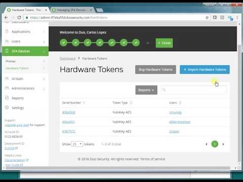 Adding YubiKeys to Duo Devices Tuturial