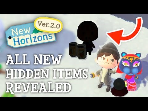Animal Crossing New Horizons - ALL New HIDDEN Items Revealed (Secret Rewards)