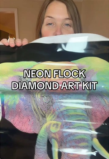 Neon Flock Diamond Art Kit for Beautiful Designs