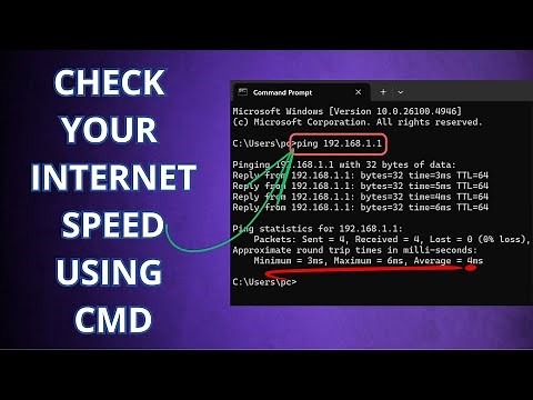 How to Check Internet Speed using CMD in windows 11