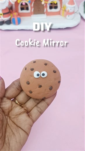 Cute Cookie Mini Mirror DIY | Clay Cookie Mirror Tutorial | Easy Clay Craft