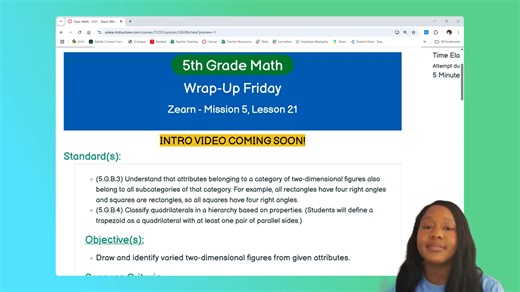 3/21 ASYNCHRONOUS Zearn Mission 5 Lesson 21 Introduction