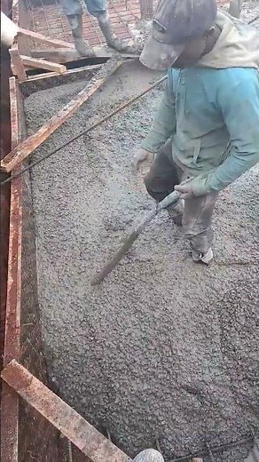 Compacting Concrete with a Poker Vibrator for Foundations Works #Shorts #FOSEngineering #AskFOS