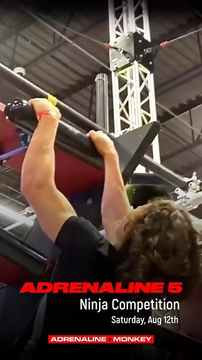 Join us Aug 12th, 2023, for the ADRENALINE 5 Ninja Competition, at our Cleveland location! Conquer 5 stages – Flow, Sprint, Burn, Climb, and Balance – and compete for $5k in prizes. Podium finishers also win a year-long All-Access Membership to Adrenaline Monkey. Tag your fellow thrill-seekers, spread the word, and let’s make this Saturday an unforgettable day of competition, camaraderie, and adrenaline-fueled fun! 🤘💥 See you at the starting line! *Run order is in reverse order of sign-up orde