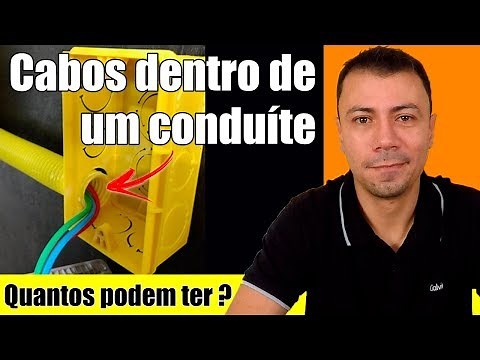 Quantos FIOS podem ter no MESMO CONDUÍTE / ELETRODUTO (Tabela e Cálculo Fácil)!