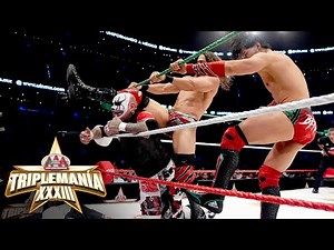 Los Garza vs. Pagano & Psycho Clown | AAA Tag Team Title Street Fight: Triplemanía XXXIII highlights