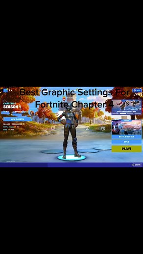 Best Graphic Settings For Fortnite Chapter 4 #gaming #fyp #fortnite