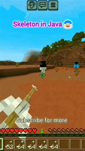 Minecraft java vs bedrock skeletons🔥#minecraft #shorts#gaming