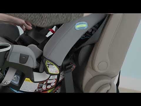 How to install the Graco® 4Ever® DLX Car Seat in forward-facing mode using the vehicle seat belt
