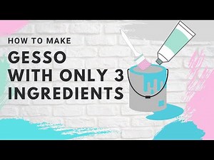 How to make gesso/texture paste at home. Gesso/texture paste recipe. Gesso primer substitute.