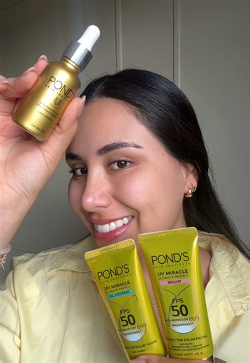 Bloquea la piel grasa este verano y desbloquea tu protector solar Pond's Uv Miracle para tener una piel glowy sin sensación grasosa✨👙☀️ #Publicidad #BloquéaloYya #protectorsolar #PondsUVMiracle Ver modo de uso y precauciones en el empaque. Los resultados pueden variar dependiendo del tipo de piel. *Manchas Causadas por el sol NSOC36598-24CO NSOC39160-25CO NSOC 38070-25CO