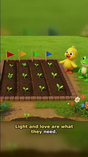 FROG AND ELEPHANT HELP | Rainbow Garden Song for Kids #Shorts