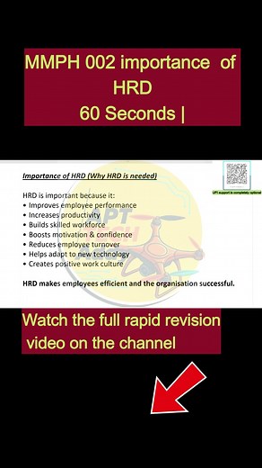 mmph 002 important question importance of HRD