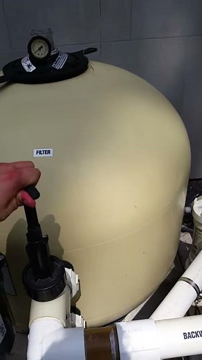 How to backwash a sand filter
