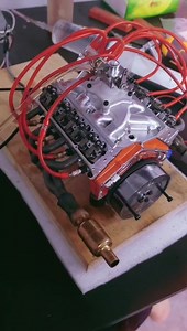 CISON V8 Engine 1:6 DIY Kit 44cc V-type Eight-cylinder Four-stroke Water-cooled Gasoline Engine | EngineDIY Test #enginediy #cison #cisonengine #v8engine #v8power | Enginediy.com
