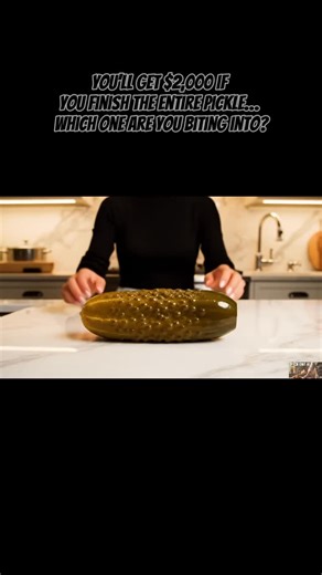 Pick One AI | Which pickle are you eating for $2,000? Follow @pickone_ai for more! • • #reels #explore #asmr #asmrsounds #aiasmr #relaxing #satisfying... | Instagram