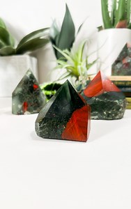 Raw African Bloodstone Point: Grounding Heliotrope Crystal - Etsy
