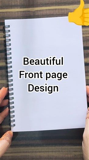 beautiful front page design/aesthetic front page design #ytshorts #viral