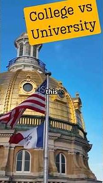 difference between college and university