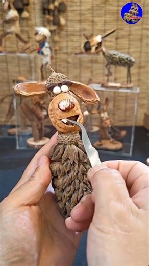 DIY👉 Turning Random Natural Objects Into Art!#short #woodworking