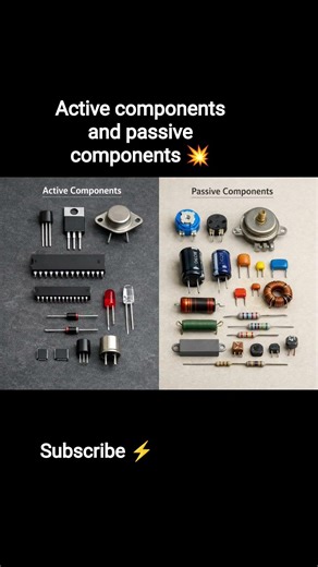 active components and passive components 💥 #electronics #viral #tech #arduino #ece