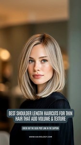 Thin hair doesn’t have to mean flat hair ✨ Ready for shoulder-length cuts that bring lift, shape, and personality back to your strands? 👉 https://www.haiirology.com/blog/shoulder-length-haircuts-for-thin-hair Think movement, texture, and fuller-looking hair without sacrificing flow or styling options. Easy to style, confidence boosting, and made for everyday good hair days 💇‍♀️🌿 | Haiirology By Jen