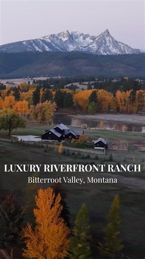 Ranches of the West | Luxury riverfront ranch living in the heart of the Bitterroot Valley. Over 80 acres with rare Bitterroot River frontage, a newly completed... | Instagram