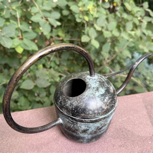 Vintage Copper Watering Can in an Art Deco Style - Etsy