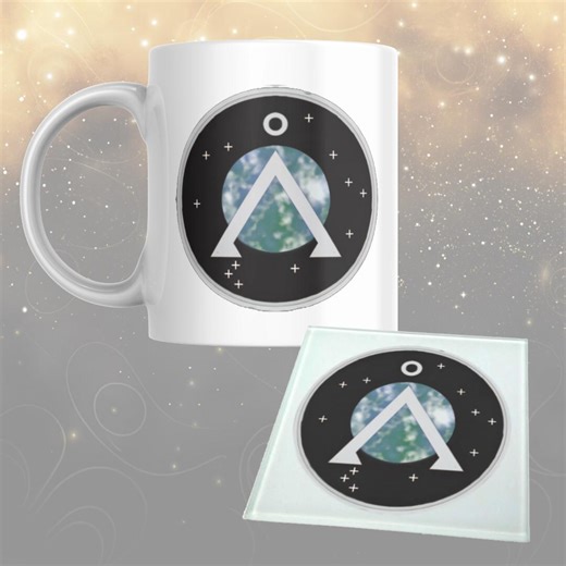 Stargate Mug - Stargate SG-1 - Earth Planet Patch - Gift Set, Mug & Coaster Available - Etsy