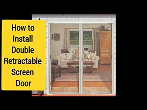 Larson double retractable screen door install, LARSON Brisa Bi-parting Retractable Screen door