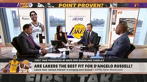 Max Kellerman sees D'Angelo Russell as a great fit with the New York Knicks, while Stephen A. Smith explains that Russell is better off with the Los Angeles Lakers. | ESPN First Take