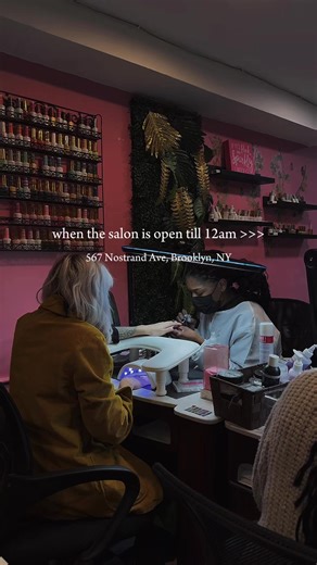 Every Tuesday wer’re open till midnight. Come pick a color 😉 📍567 Nostrand Ave Brooklyn NY #nailsalon #brooklynnailsalon