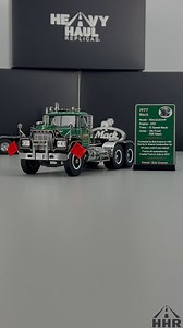 G. Greene Construction 1977 Mack R612SX in action! If you were one of the lucky ones to score the sold-out Superliner, the R Model is the perfect addition to display right beside it on your shelf. Includes the minature truck show sign! Order today! https://heavyhaulreplicas.com/g-greene-construction-1977-mack-r612sx-tandem-axle-tractor/ | Heavy Haul Replicas