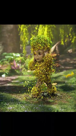 Baby Groot's Magical Mud Bath & Dance! 🌱#groot #babygroot #marvel #comedy