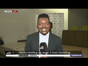 Electricity Minister , Eskom to update on current stage 3 loadshedding