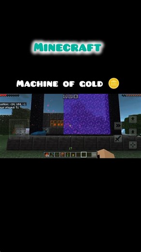 machine of gold 🪙 in Minecraft I create a gold machine mk scary gaming