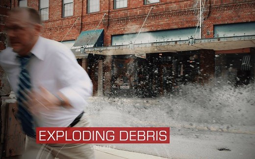 2K视频素材-20组混凝土爆炸碎石飞溅特效动画 ActionVFX – Exploding Debris VOL. 2