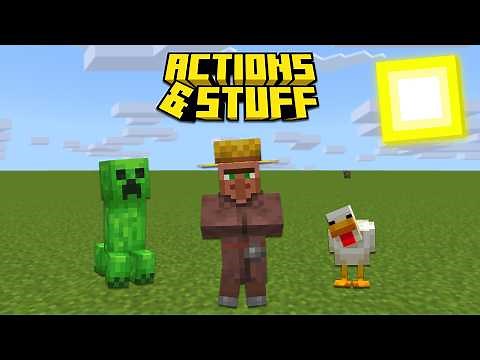 ACTIONS & STUFF for Minecraft Bedrock 1.21 - Best ADDONS for Minecraft