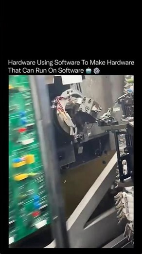 “Hardware building hardware using software 🤖⚙️”