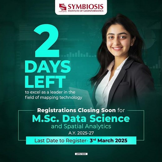 SIG Countdown_6_M Sc in Data Science & Spatial Analytics Dual Degree