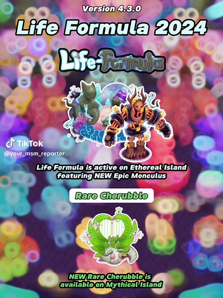 Life Formula 2024 is now active! | BG gameplay: @MSMPokeGamer / MPG | @My Singing Monsters | #fyp #fypage #fypシ゚viral #fypシ #fypdongggggggg #fypp #yourmsmreporter #msm #mysingingmonster #etherealisland #lifeformula #epicmonculus #rarecherubble