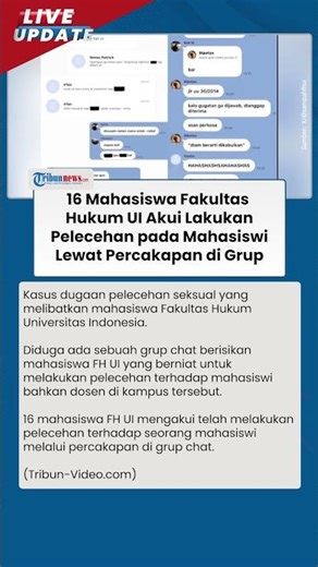 FH UI Selidiki Dugaan Pelecehan Seksual Berbasis Digital yang Dilakukan Grup Mahasiswa