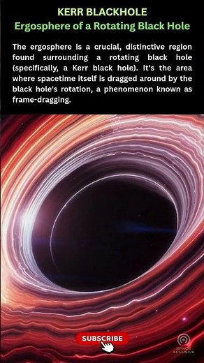 Kerr Blackhole Mystery -The Ergosphere of a Rotating Black Hole #doyouknow