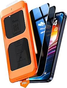 TOCOL for iPhone 14 Privacy Screen Protector True 25°Anti Spy 9H+ Hardness Tempered Glass for iPhone iPhone 14 Full Coverage Screen Protector Easy Installation 2 Pack